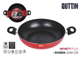 Quttin Sartén Guisera 32 x 8 cm 2 Asas Infi.Pl (4 Unidades)