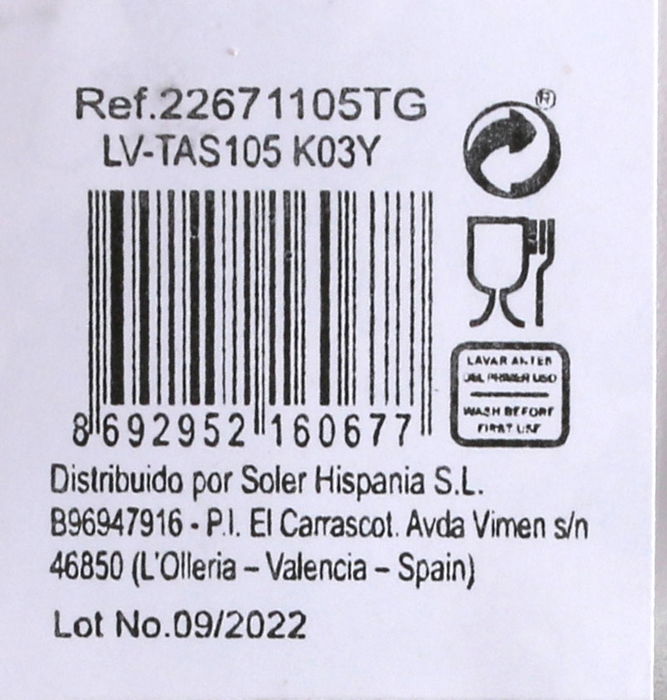 Lav Bote 1L C/Tapa Tasty (12 Unidades)