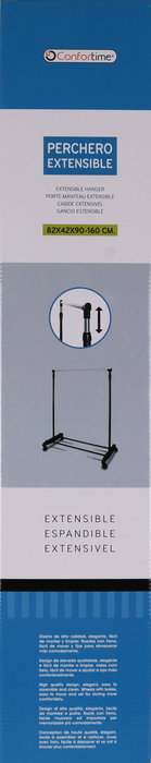 Confortime Perchero Extensible 82 x 42 x 90-160 cm (4 Unidades)
