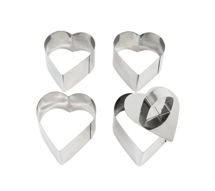 Quttin Set de 4 Moldes para Repostería con Expulsor, Incluye Variedad de Formas (12 Unidades)