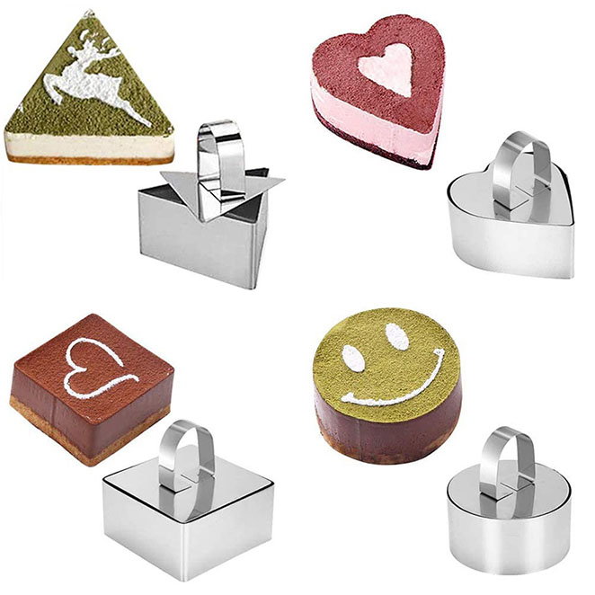 Quttin Set de 4 Moldes para Repostería con Expulsor, Incluye Variedad de Formas (12 Unidades)