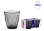 Duralex Vasos Picardie - Set de 4 vasos de vidrio templado, 31 cl (8.8 cm), color gris (12 Cajas)