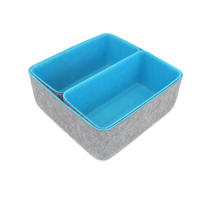 Confortime Set de 3 Organizadores de Fieltro, 25.2 cm x 25.2 cm x 10.5 cm (6 Unidades)