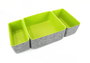 Confortime Set de 3 Organizadores de Fieltro, 25.2 cm x 25.2 cm x 10.5 cm (6 Unidades)