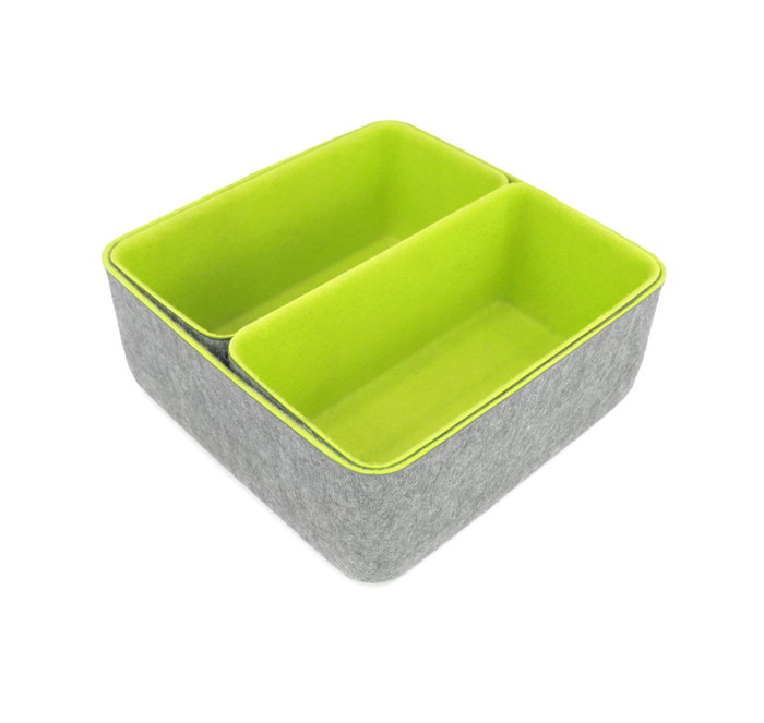 Confortime Set de 3 Organizadores de Fieltro, 25.2 cm x 25.2 cm x 10.5 cm (6 Unidades)