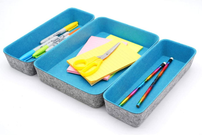 Confortime Set 3 Organizadores Fieltro 28 cm x 20.5 cm x 5.3 cm (6 Unidades) Confortime Set 3 Organizadores Fieltro 28 cm x 20.5 cm x 5.3 cm (6 Unidades)