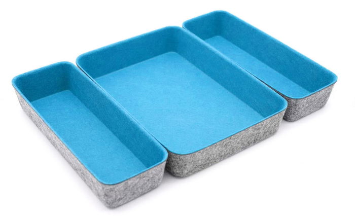 Confortime Set 3 Organizadores Fieltro 28 cm x 20.5 cm x 5.3 cm (6 Unidades) Confortime Set 3 Organizadores Fieltro 28 cm x 20.5 cm x 5.3 cm (6 Unidades)