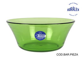 Duralex Ensaladera de Vidrio Verde "Lys" 23 cm - 220 cl (12 Unidades)