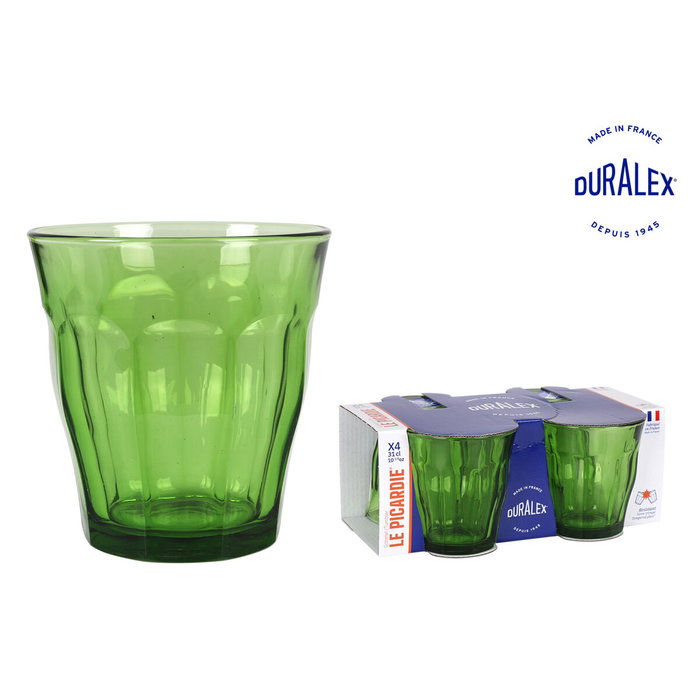 Duralex Set de 4 Vasos Picardie Verde 31cl