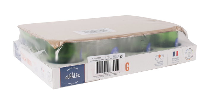 Duralex Mug Apilable Verde Versailles 26 cl 10x7x9 cm (12 Unidades)
