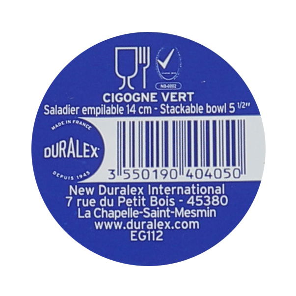 Duralex Bol Lys Ø14 x 5.5 cm / 500 cc Apilable Verde (48 Unidades)