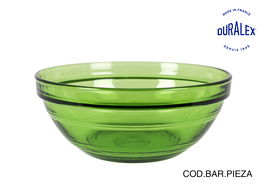 Duralex Bol Verde Lys Ø 17 x 7 cm Apilable - 970 cc (0.97 Litros) (24 Unidades)