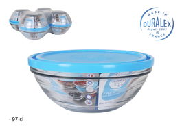 Duralex Fiambrera Red Freshbox ø17x7cm Tapa Azul (8 Unidades)