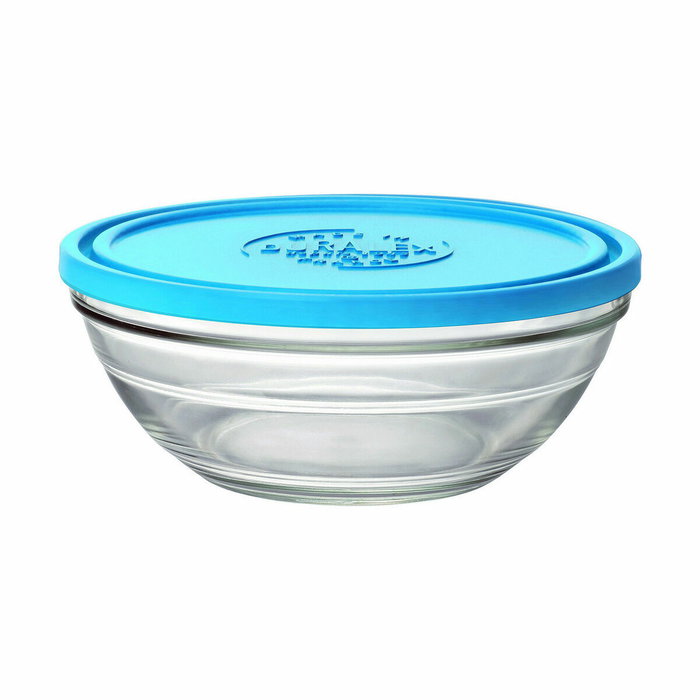 Duralex Fiambrera Red ø20x8.2cm Tapa Azul Freshbox