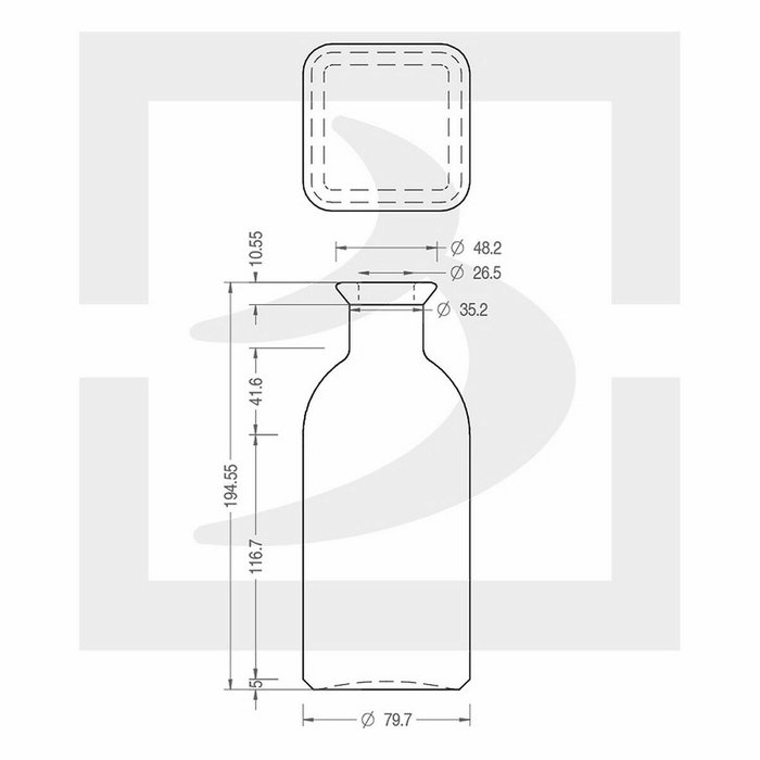 Inde Botella Frasca Medi 725cc
