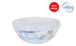 Duralex Bol 14 cm Transparente con Tapa Freshbox 14 x 14 x 6 cm (12 Unidades)