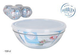 Duralex Fiambrera Red 1.6L Ø20 x 8.2 cm Tapa Transparente Freshbox (8 Unidades)