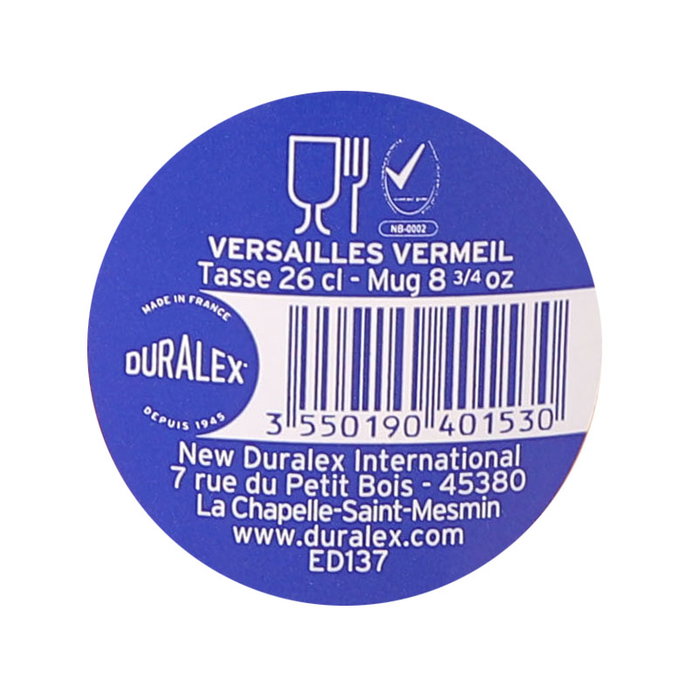 Duralex Mug Apilable Versailles 26cl Amber Versailles