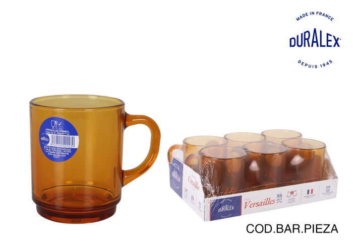 Duralex Mug Apilable Versailles 26cl Amber Versailles Duralex Mug Apilable Versailles 26cl Amber Versailles