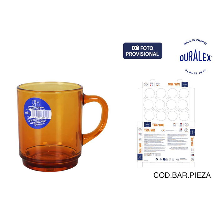 Duralex Mug Apilable Versailles 26cl Amber Versailles Duralex Mug Apilable Versailles 26cl Amber Versailles