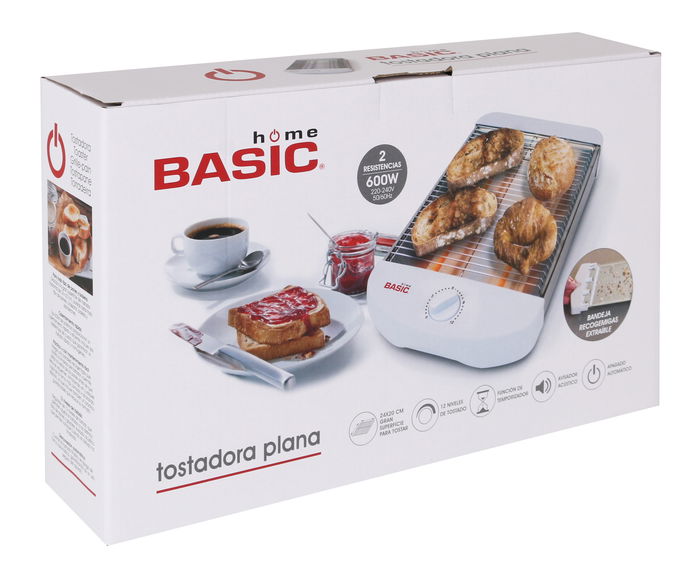 Basic Home Tostadora Plana 560W 36x26x9.3 cm (4 Unidades)