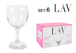 Lav Set 6 Copas Vino Blanco 170 cc Misket (4 Cajas)