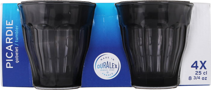 Duralex Set 4 Vasos Gris Picardie 25 cl (12 Cajas)