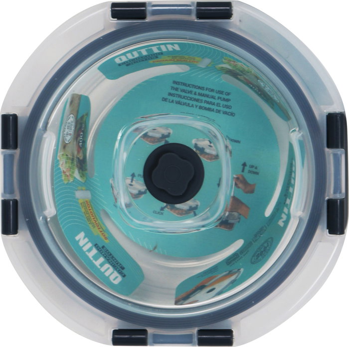 Quttin Fiambrera Redonda con Tapa Vacío ø15x6.2 cm 400 cc (12 Unidades)