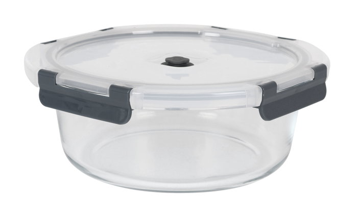 Quttin Fiambrera con Tapa, 1.3L, 20 x 20 x 8.5 cm (6 Unidades)