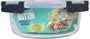 Quttin Fiambrera con Tapa, 1.3L, 20 x 20 x 8.5 cm (6 Unidades)