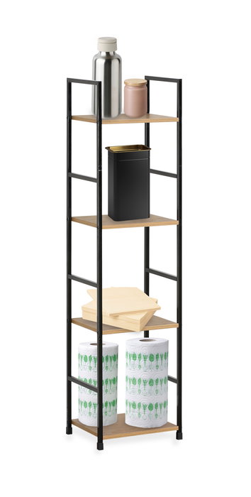 Confortime Estanteria 4 Niveles Metal-Madera Negra 24 x 117 x 5 cm (2 Unidades) Confortime Estanteria 4 Niveles Metal-Madera Negra 24 x 117 x 5 cm (2 Unidades)