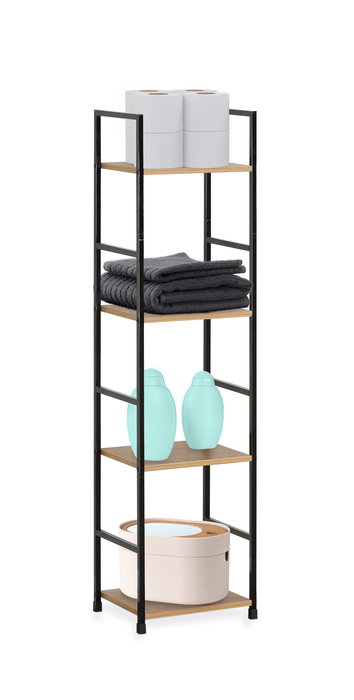 Confortime Estanteria 4 Niveles Metal-Madera Negra 24 x 117 x 5 cm (2 Unidades) Confortime Estanteria 4 Niveles Metal-Madera Negra 24 x 117 x 5 cm (2 Unidades)