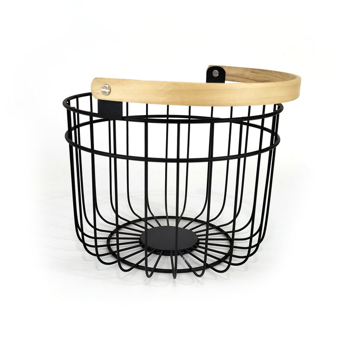 Quttin Cesta Organizador Redonda Rustic 28x26.5x22 cm (12 Unidades)