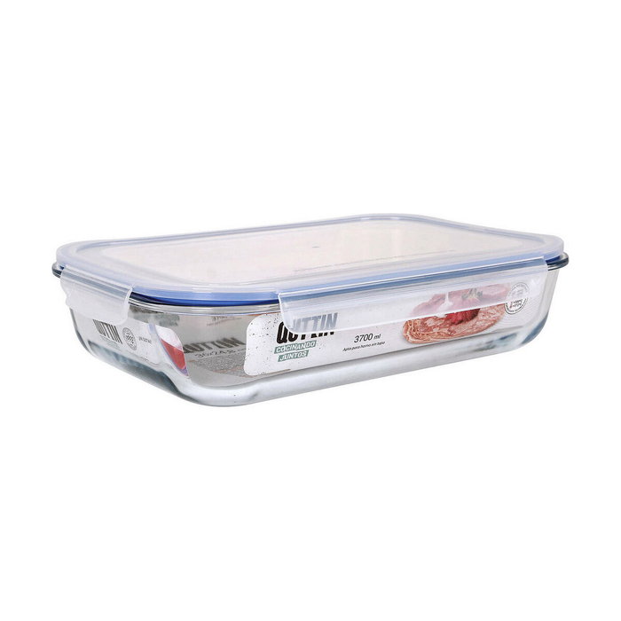 Quttin Fiambrera Extra Rectangular 3,7L (Pack de 4)