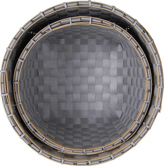 Confortime Set 2 Cestas de Ordenación PP Redondas 25x25x16 cm y 26x26x17 cm (6 Unidades)