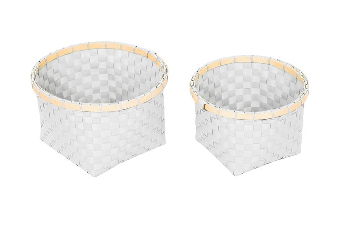 Confortime Set 2 Cestas de Ordenación PP Redondas 25x25x16 cm y 26x26x17 cm (6 Unidades) Confortime Set 2 Cestas de Ordenación PP Redondas 25x25x16 cm y 26x26x17 cm (6 Unidades)