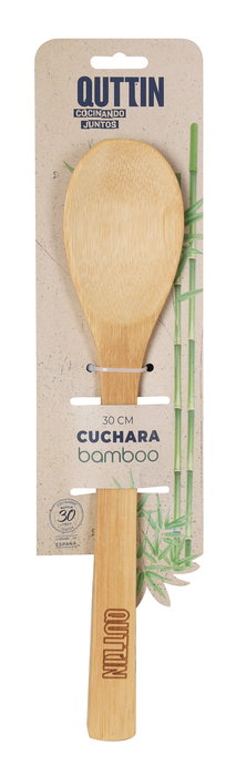 Quttin Cuchara de Bambú de 30 cm para Cocina (36 Unidades)
