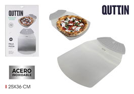 Quttin Pala para Pizza de Acero Inoxidable de 25 x 36 cm (12 Unidades)