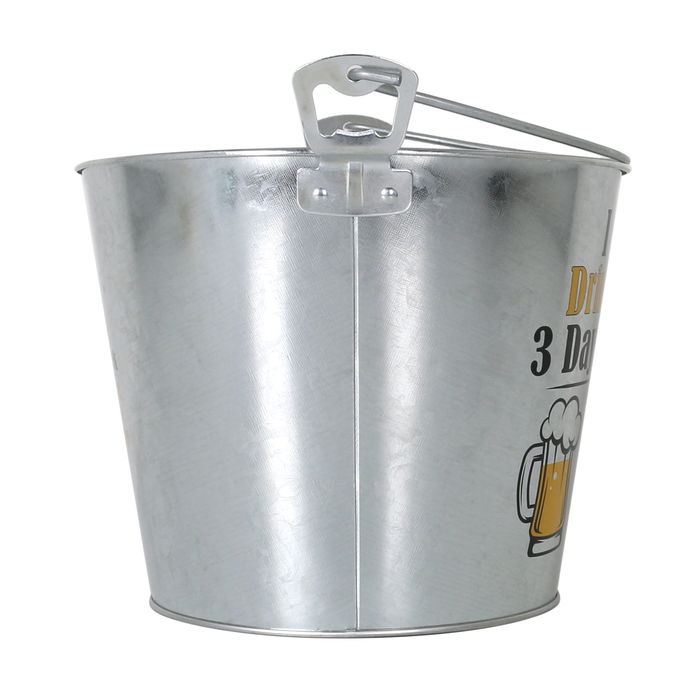 Privilege Cubo Hielo 5L Decorado con 2 Abridores 17x21,5x26 cm (12 Unidades)