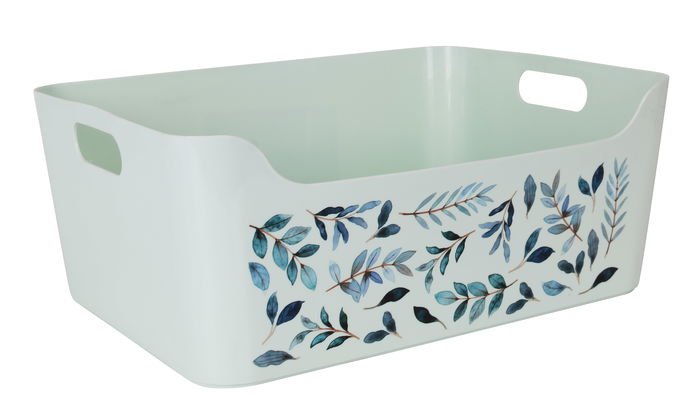 Dem Cesta Multiusos 33 x 24 x 14.5 cm Flores (12 Unidades)