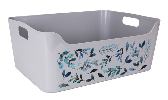 Dem Cesta Multiusos 33 x 24 x 14.5 cm Flores (12 Unidades)