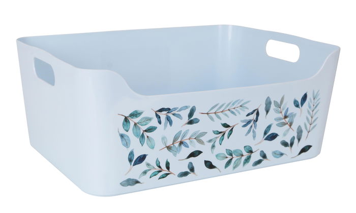 Dem Cesta Multiusos 33 x 24 x 14.5 cm Flores (12 Unidades)