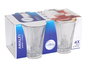 Duralex Juego de 4 Vasos de Vidrio Transparente 13 cl, Colección Amalfi, 6.5 cm de Diámetro x 8.2 cm de Altura (12 Cajas)