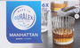 Duralex Set 6 Vasos Transparente Manhattan, 22 cl (8.3 cm de diámetro x 8.5 cm de altura), 7.3 cm de base (12 Cajas)