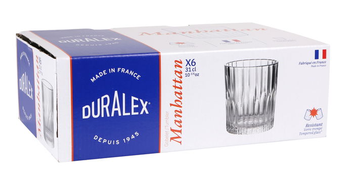 Duralex Set 6 Vasos Transparente "Manhattan" 31 cl (8 Cajas)