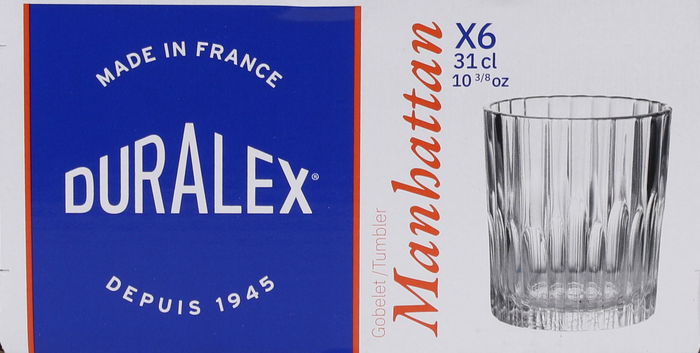 Duralex Set 6 Vasos Transparente "Manhattan" 31 cl (8 Cajas)