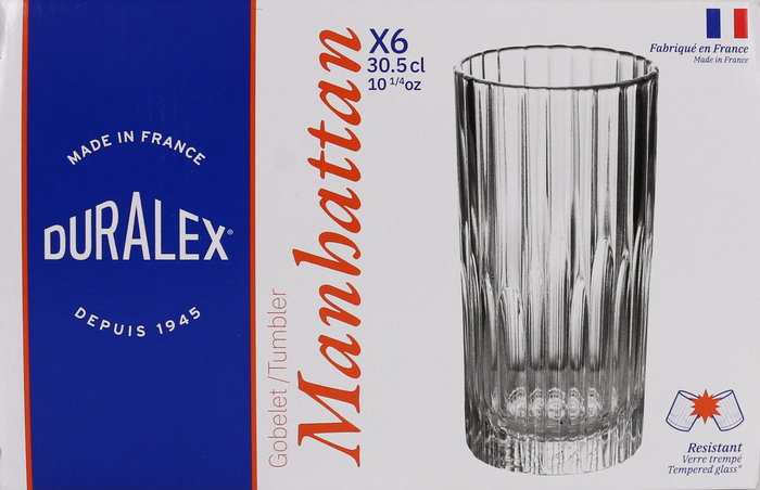 Duralex Set 6 Vasos Manhattan Transparente 30.5 cl (8 Cajas)