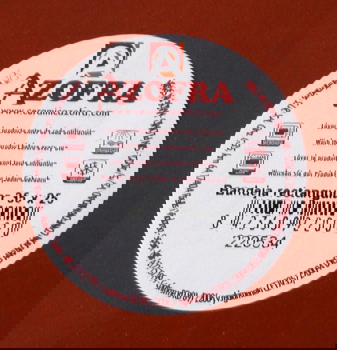 Azofra Fuente Rectangular 35 x 25 cm Vitrocerámica (4 Unidades)