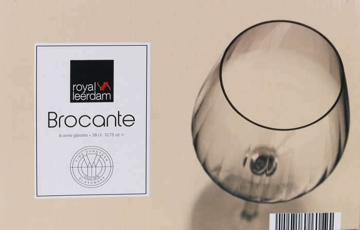 Royal Leerdam Set 6 Copas Vino 38 cl "Brocante"