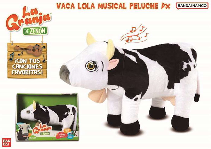 Bandai Peluche Musical Vaca Lola de La Granja de Zenón